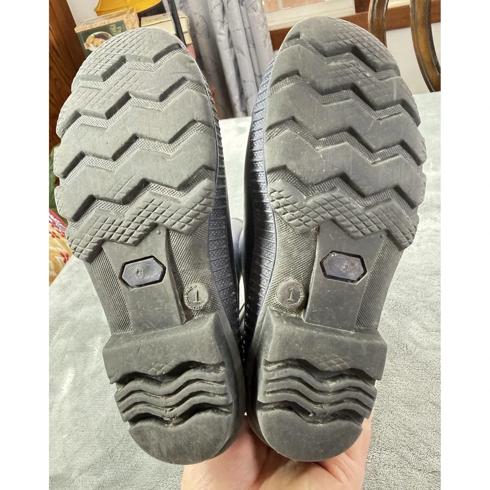 Kamik Rain Boots Womens 1 Blue Rubber Pull On Mid Calf Waterproof Outdoor‎